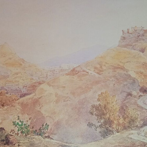 Athens watercolors used, 6 orientalist artworks