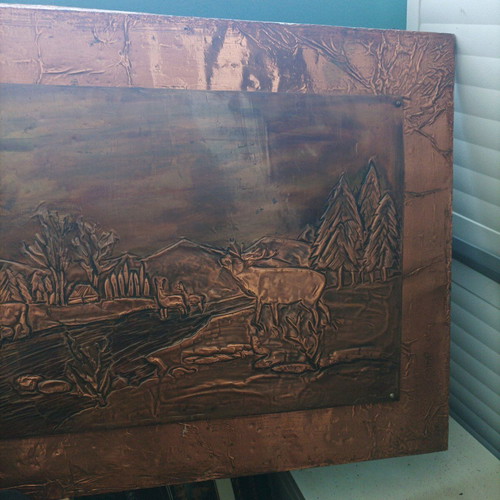 Chalcography painting used with depicted subject
