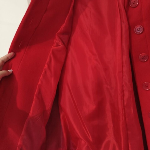 Bellino women's red wool coat like new, size L (fits M)