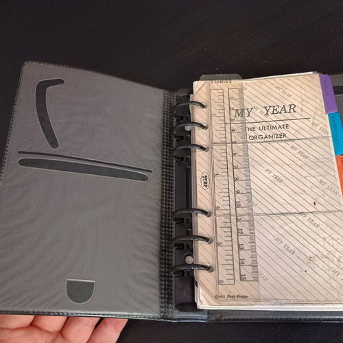 Vintage agenda organizer