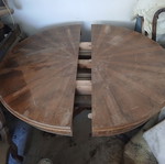 Round extendable coffee table used