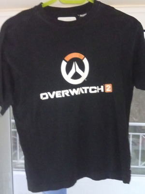 Zara Overwatch 2 merch t-shirt σαν καινούργιο, μαύρο και άσπρο, μέγεθος S
