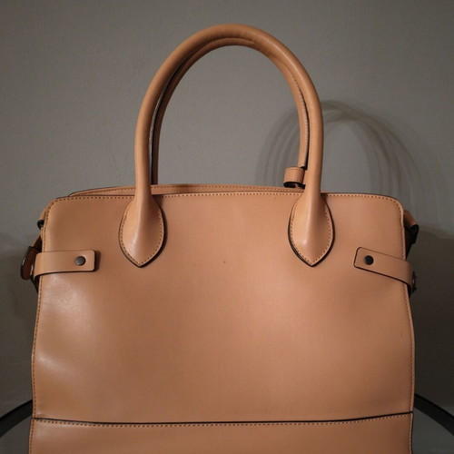Τσάντα Charles & Keith nude μεταχειρισμένη χειρός με λουράκι ώμου