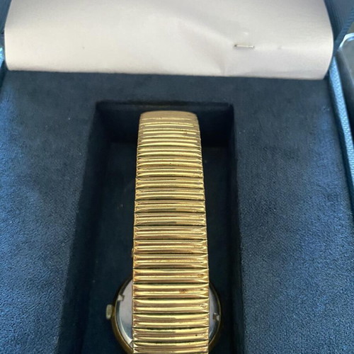 Technos vintage men's watch used, gold color