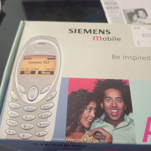 Siemens collectible mobile phone A52 used, black