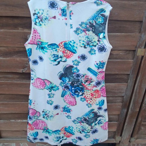 Dress size L, like new, polyester, multicolor