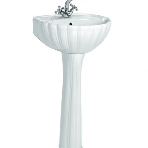 Victoria Shell Sink 55x47cm new without pedestal