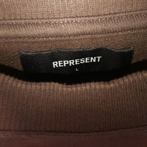 Represent Owners CLUB sweatshirt size Large like new, brown