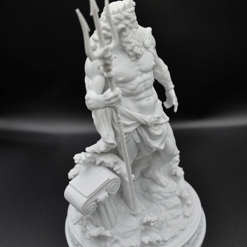 Poseidon 3D printed statue new, premium PLA