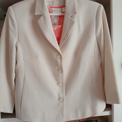 Lightweight ecru women's jacket, size L