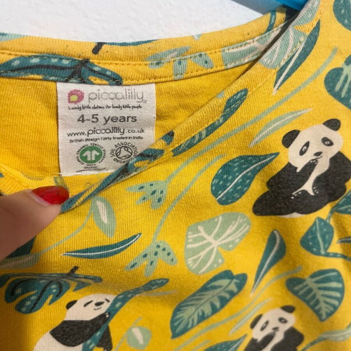 Piccalilly organic short-sleeve tshirt used for 4-5 years yellow
