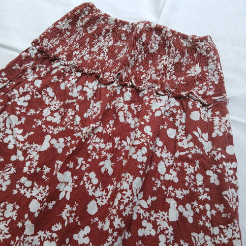Zara floral skirt XS used, viscose, red and white