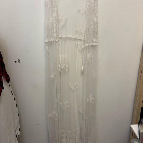 Boho summer kimono used, white, size s/m