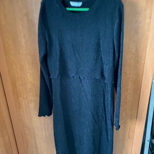 Midi maternity and nursing dress H&M Mama like new, black, size 42