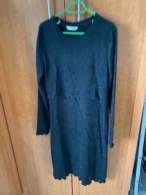 Midi maternity and nursing dress H&M Mama like new, black, size 42