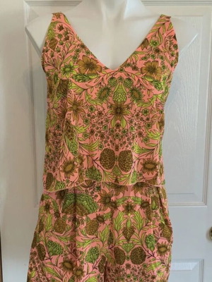 Floral H&M Salopette like new, size M, multicolor