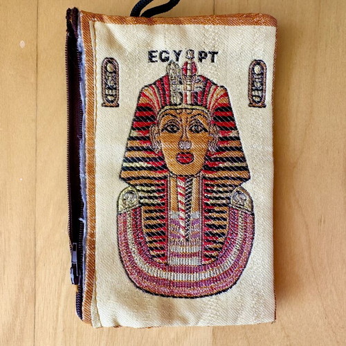 King Tut Egypt Set journal, metal bookmark & fabric wallet new