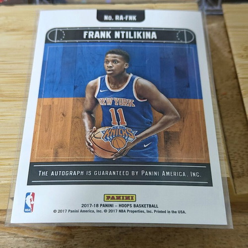Frank Ntilikina NBA Hoops Auto card like new