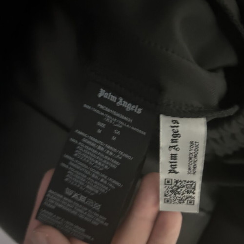 Palm Angels track pant used, size medium, black and white