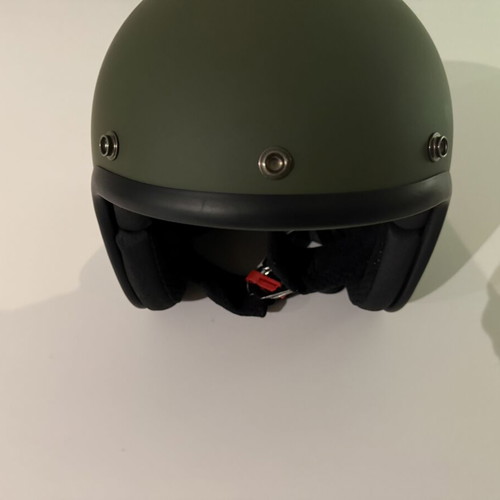 Retro Jet Helmet khaki, new, Italian DMD brand