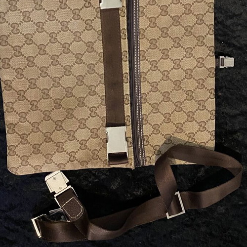 Gucci crossbody bag, beige canvas