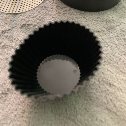 Glass dough shaker for crepes, muffins, pancakes with accessories