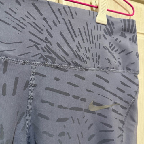Nike women's leggings like new, grey-blue with subtle pattern