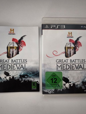 History: Great Battles Medieval PS3 game used, small scratches on disc