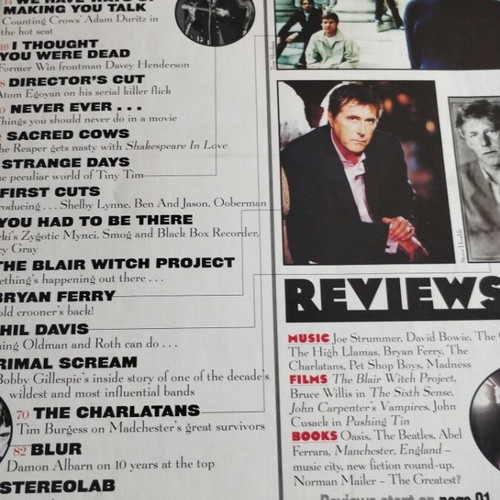 Uncut magazine issue 30 used, Primal Scream 1999
