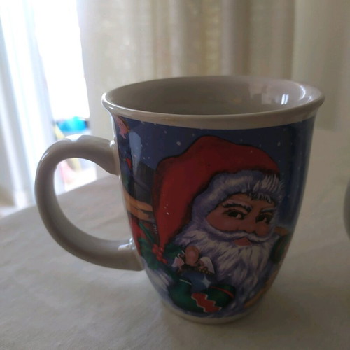 Christmas mugs used, set of 2 pieces