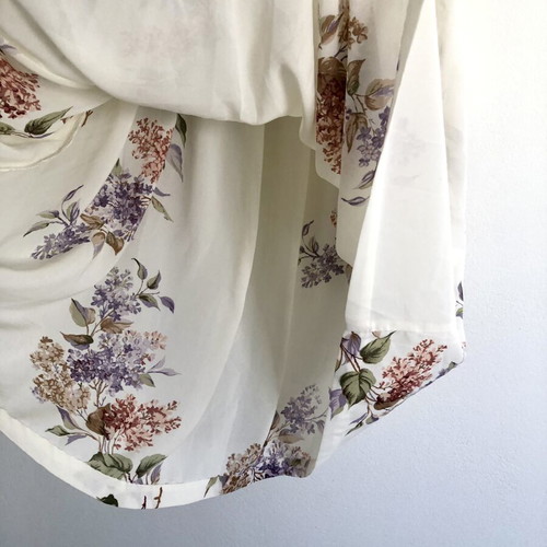 Vintage Midi Skirt Campus Casuals California floral pattern like new