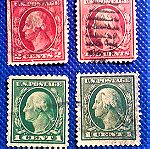  Γραμματόσημα.US 1 CENT 2CENT  WASHINGTON