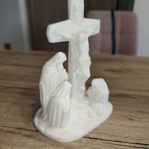 Handmade religious composition The Crucifixion of the Lord new