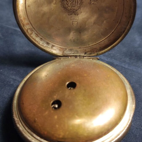 Louis Perret Les Brenets pocket watch used, silver, Ottoman era