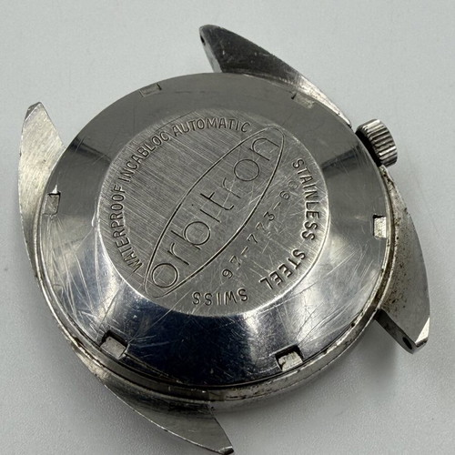 Mondia Automatic Orbitron vintage watch case used, Swiss made