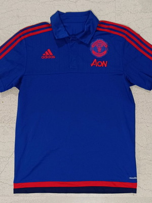 Μπλούζα πόλο Manchester United Adidas μεταχειρισμένη 2015 μέγεθος Μ