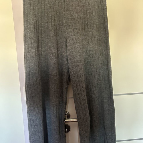 Ribbed knit pants gray size L like new