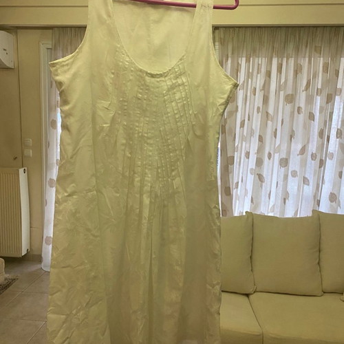 Summer dresses used, vintage, white and coral, pack