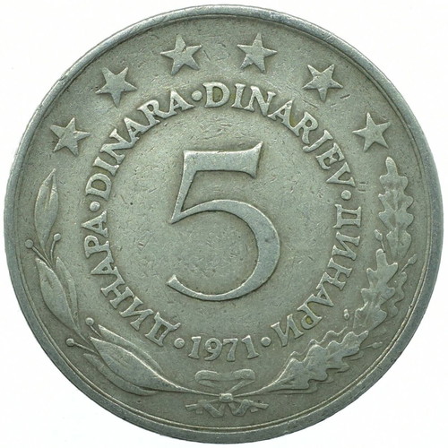 Austria 5 Schilling 1974 used coin