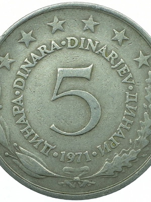 Austria 5 Schilling 1974 used coin