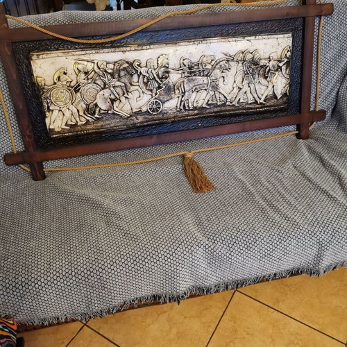 Wall painting used embossed, size 40x100 cm