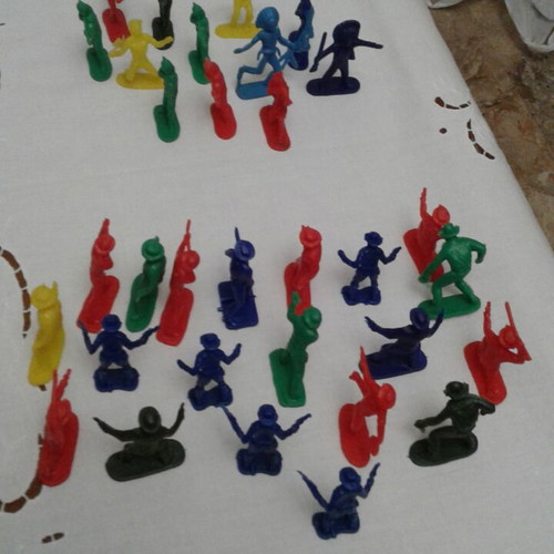 Toy soldiers like new, collection of cowboys and indians