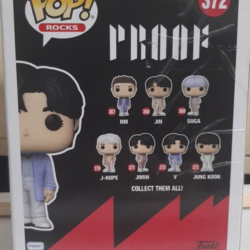 Funko Pop Rocks BTS V vinyl figure like new