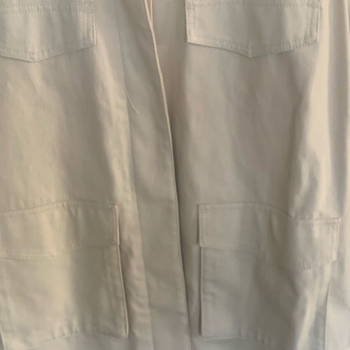 H&M women's cargo jacket made of diagonal fabric like new, beige