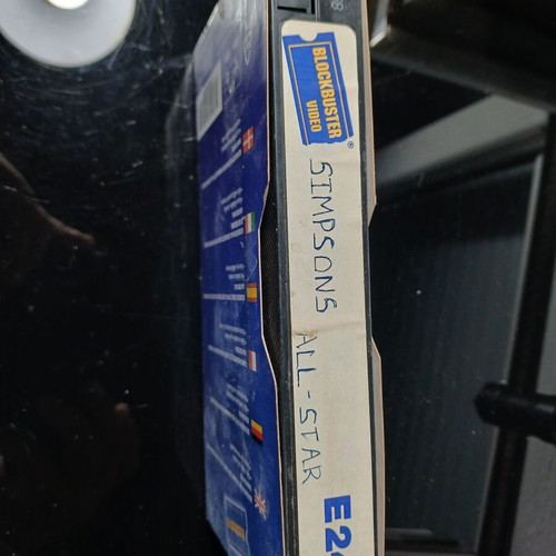 Simpsons All-Star VHS used, animated