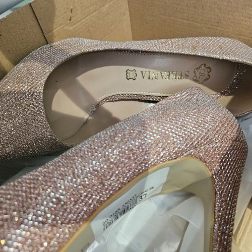 Stefania high heels No 37 new pink glitter