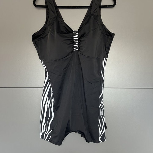 Black One-Piece Swimsuit Size 56 New