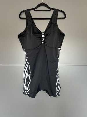 Black One-Piece Swimsuit Size 56 New
