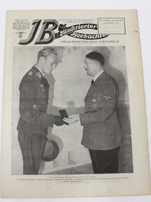 Illustrierter Beobachter περιοδικό ναζιστικού κόμματος, τεύχος 37, 10 Σεπτεμβρίου 1942