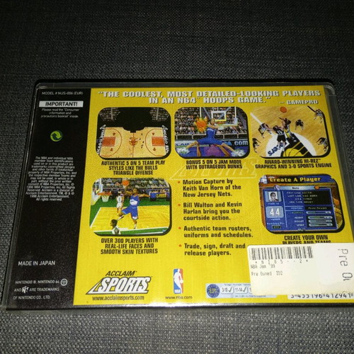 NBA Jam 99 Nintendo 64 used with case